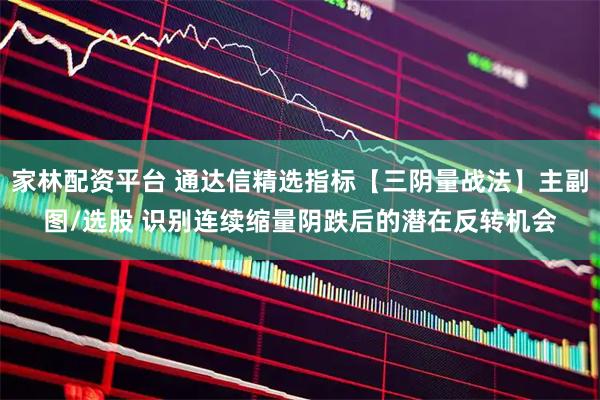 家林配资平台 通达信精选指标【三阴量战法】主副图/选股 识别连续缩量阴跌后的潜在反转机会