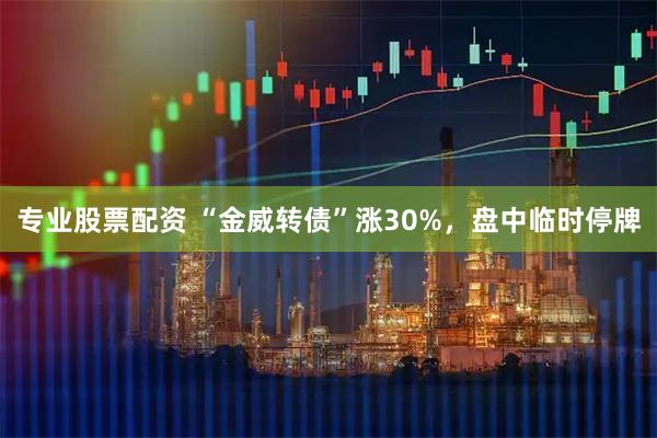 专业股票配资 “金威转债”涨30%，盘中临时停牌